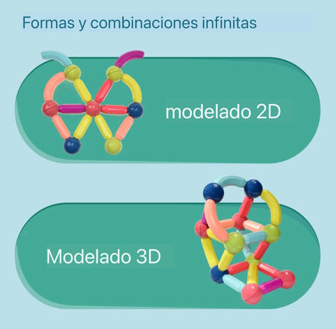 Bloques Didácticos Magnéticos 42pcs